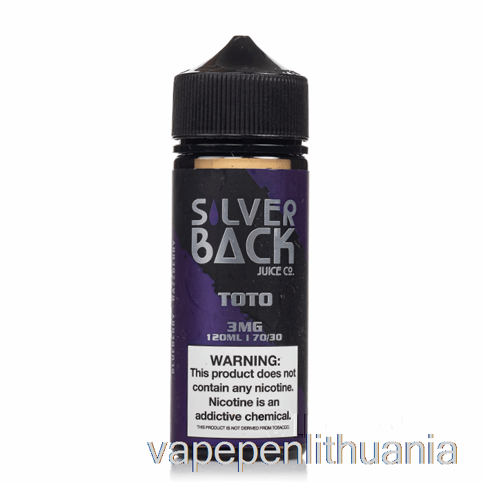 Toto - Sidabrinių Nugarėlių Sultys Co. - 120 Ml 3 Mg Vape Skysčio